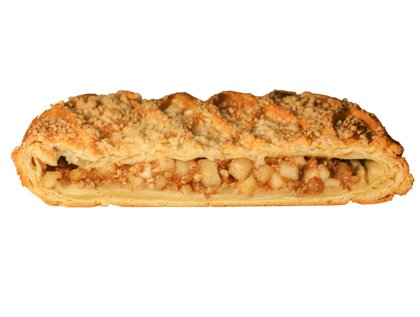 Пирог из слоеного теста Штрудель  с яблоками