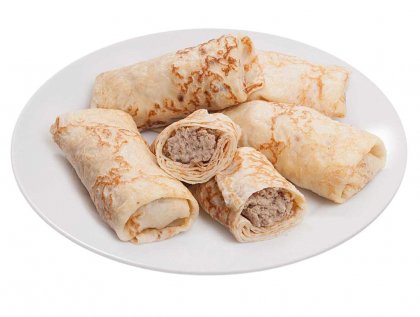 Блинчики с мясом 6 шт