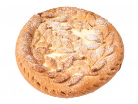 Пирог "Дюшес" с карамелизированной грушей и сырным кремом