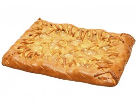 Сдобный пирог с яблоком и корицей