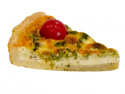 Тарт с моцареллой, черри и песто