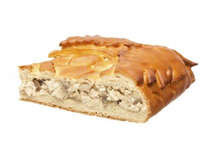 Сдобный пирог с курицей и грибами 1,5 кг