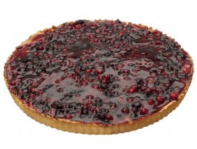 Торт песочный бруснично-черничный