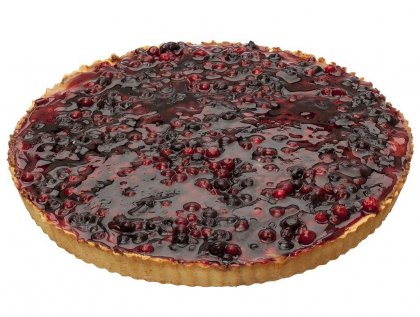 Торт песочный бруснично-черничный