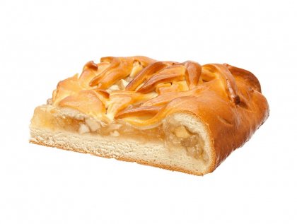 Сдобный пирог с яблоком и корицей